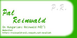pal reinwald business card